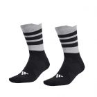 ADIDAS BLACK RUN X REFLECTIVE SOCKS - BLACK