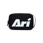 ARI ESSENTIAL TOILETRY BAG - BLACK/BLACK/WHITE