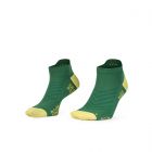 ARI HYPE LIGHTWEIGHT RUNNING TAB SOCKS - GREEN/YELLOW/BLACK