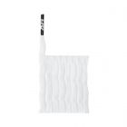 ARI TWIST SHOELACES - 5MM/115CM - WHITE/WHITE/BLACK