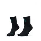 ARI X BENZILLA RUNNING SOCKS - BLACK/GREEN/SILVER