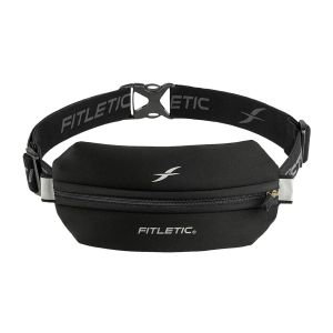 FITLETIC SINGLE POUCH WITH RACE HOLDER - BLACK/BLACK