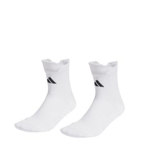 ADIDAS RUN X CUSHIONED SOCKS - WHITE/WHITE/BLACK