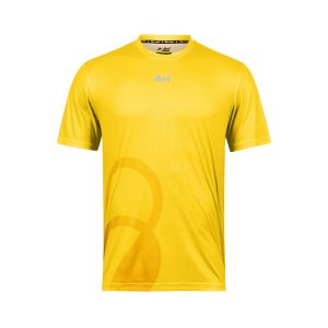 ARI ADEPT SIGNATURE RUNNING TEE - YELLOW/BLACK/SILVER