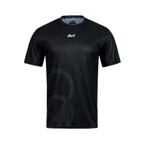 ARI ADEPT SIGNATURE RUNNING TEE - BLACK/SILVER/GREY