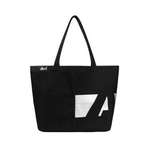ARI CANVAS XL BAG - BLACK/SILVER/BLACK
