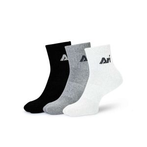 ARI DAILY QUARTER SOCKS - BLACK/GREY/WHITE