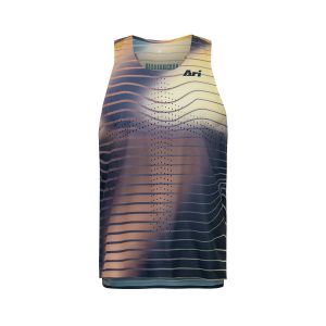 ARI ELITE DAWNBREAKER ULTRALIGHT RUNNING TANK - BLACK/CREAM/ORANGE