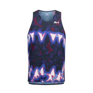 ARI ELITE SHARK ATTACK ULTRALIGHT RUNNING TANK - NAVY/WHITE/PINK