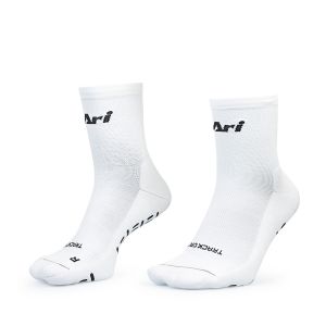 ARI ELITE TRACK GRIP RUNNING SOCKS - WHITE/BLACK/WHITE