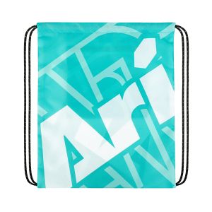 ARI ESSENTIAL URBAN TYPO GYMSACK - GREEN/WHITE/TURQUOISE