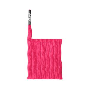 ARI TWIST SHOELACES - 3MM/115CM - NEON PINK/NEON PINK/BLACK