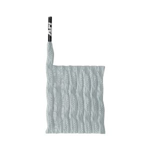 ARI TWIST SHOELACES - 3MM/115CM - SILVER/SILVER/BLACK