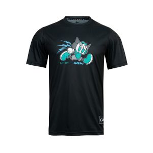 ARI X BENZILLA RUNNING TEE - BLACK/GREEN/SILVER
